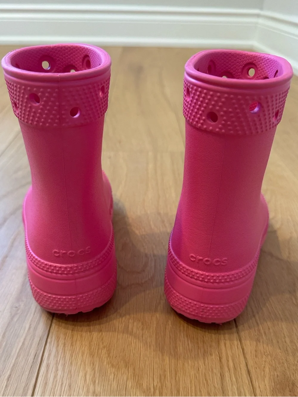 CROCS Classic Pink Rain Boots